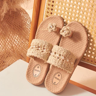 Vpada_sandals_VP-C46 Camilla Crochet Collection รองเท้าแตะชายหาดส้นแบน รองเท้าแตะแฟชั่น