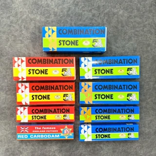 หินลับมีด ตรา 5 เสือ ขนาด 8x2x1, 8x3x1, 8x3x2นิ้ว, สีแดง, สีฟ้าทอง, สีฟ้าขาว, สีดำ ที่ลับมีด หินฝนมีด