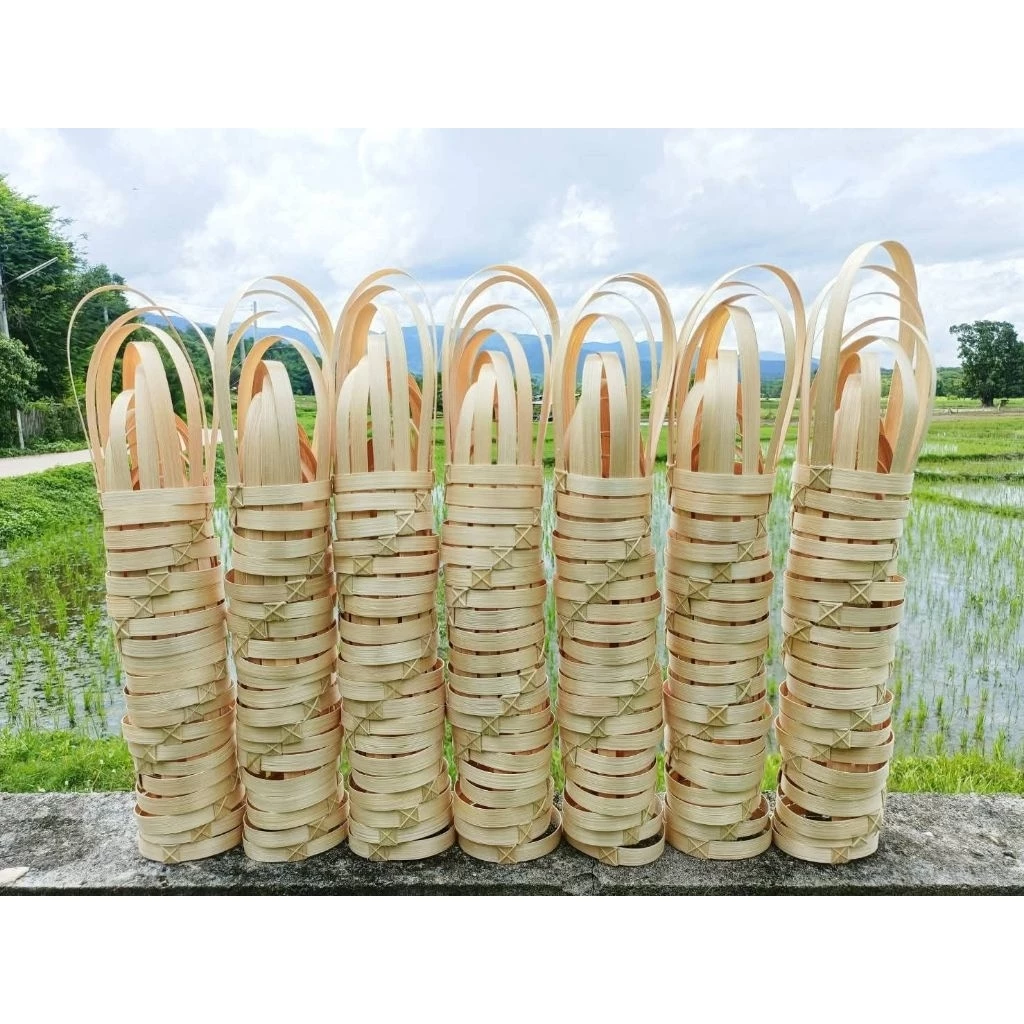 หูหิ้วแก้วไม้ไผ่ สานเอง (300 ชิ้น)