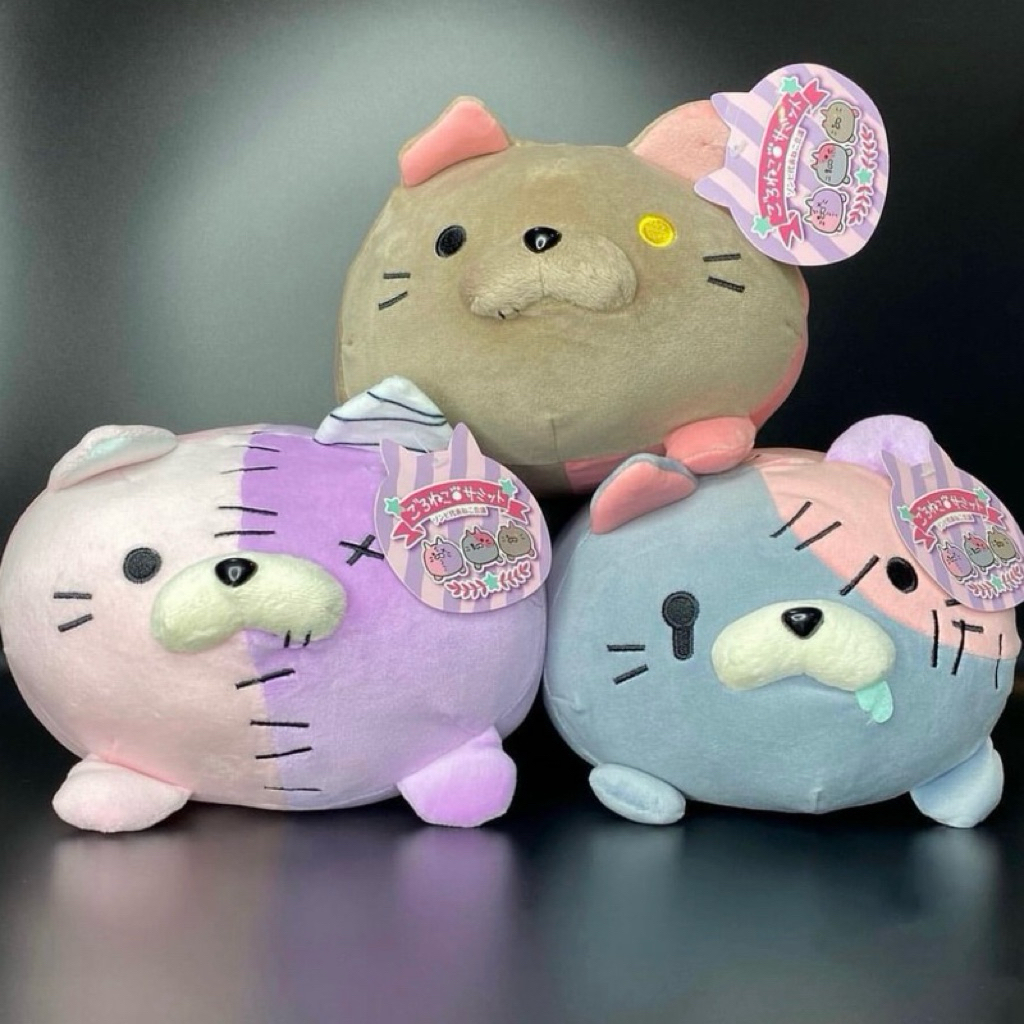 🇯🇵ごろねこサミット(Goroneko)🐈 Zombie Goroneko Marshmallow Plush 🧟⁣ ⁣⁣⁣⁣⁣⁣ 🧟ตุ๊กตาแมว Goroneko Zombie เนื้อ M