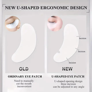 50คู่ Eye Pads สําหรับ Eyelash Extension Hydrogel แพทช์ Lashes Extension อุปกรณ์ Patch