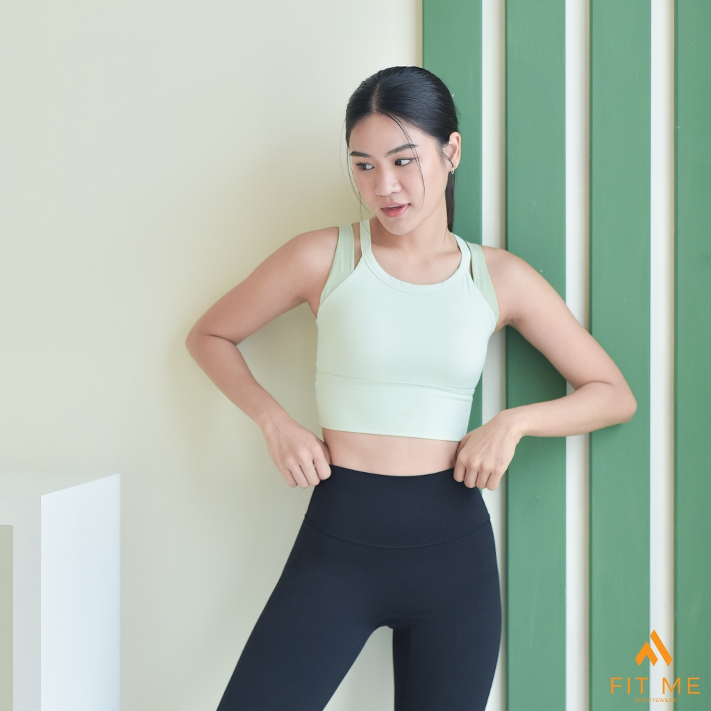 Sol Bra เสื้อสปอร์ตบรา บราตัวยาว เต็มตัว มีฟองน้ำเย็บติด ใส่กระชับ ใส่วิ่งได้ FitMeSportswear