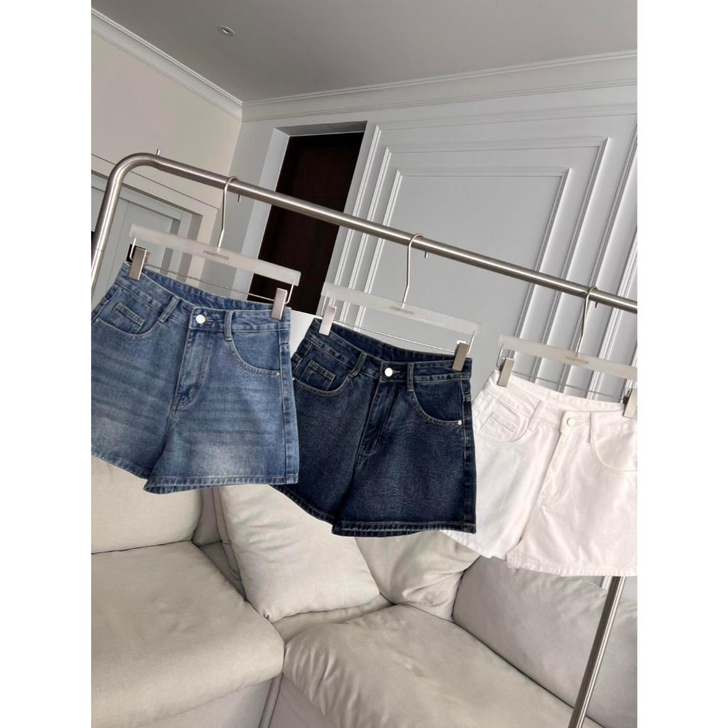PTJ30287 กางเกงยีนส์ขาสั้นเอวสูงทรง Hot pants ปักหัวใจ PROMTHONG ราคา ถูกที่สุด ดีลบีเคเค แกลเลอรีภาพที่ 4