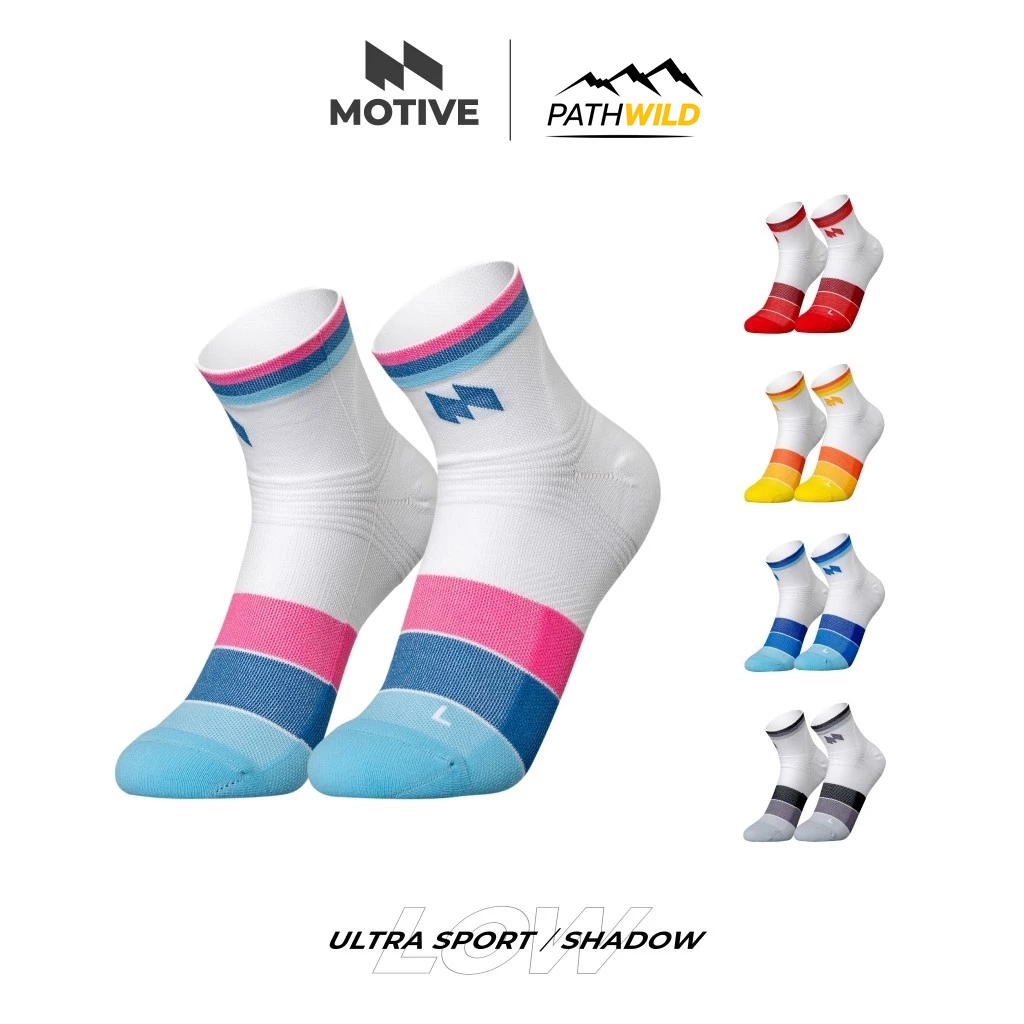MOTIVE SOCK ULTRA SPORT SHADOW LOW ถุงเท้าข้อสั้น สำหรับออกกำลัง เล่นกีฬา วิ่ง ใส่กระชับ คล่องตัว ทนทาน