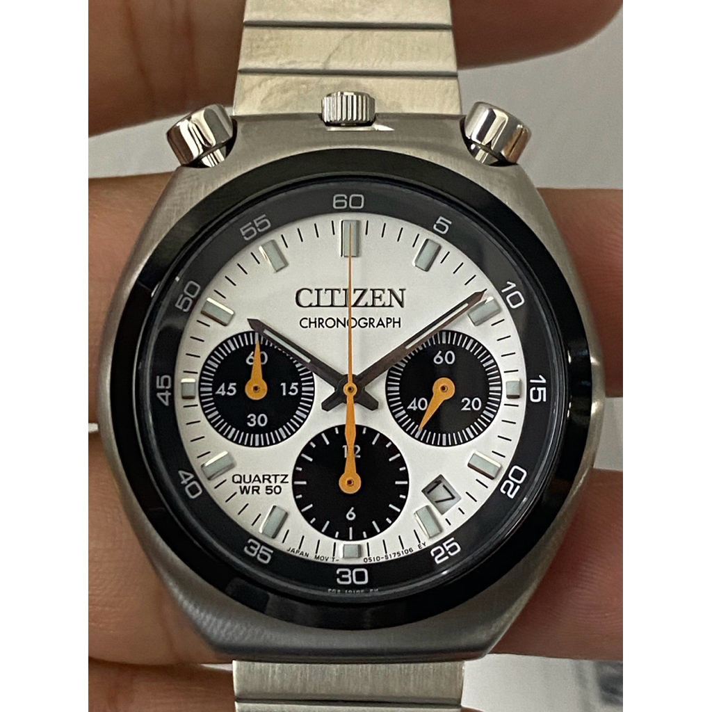 นาฬิกาข้อมือ Citizen Record Label Tsuno Chrono Re-Issue Bullhead AN3660-81A