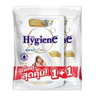 ไฮยีน เอ็กซ์เพิร์ท แคร์ น้ำยาปรับผ้านุ่มสูตรเข้มข้นพิเศษ กลิ่น มิลค์กี้ ทัช1000มล. แพ็คสุดคุ้ม 1แถม1