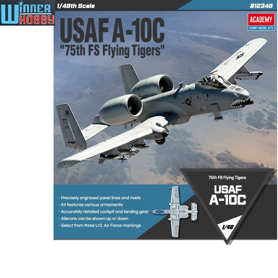 Academy 12348 USAF A-10C 75th FS Flying Tigers scale 1/48