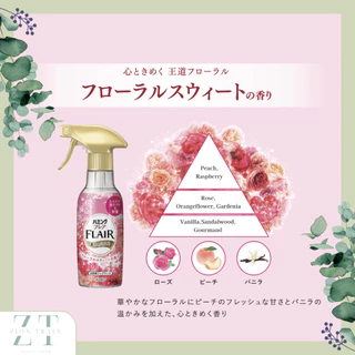พร้อมส่ง Kao Flair Fragrance 270ml สเปร์ยฉีดผ้าเรียบ ลดรอยยับ น้ำหอมฉีดเสื้อผ้า จากญี่ปุ่น ของแท้💯