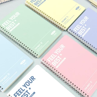 HOKEMP 4PCS สมุด สมุดโน้ต A5 ลายตารางและหน้าเลื่อนได้ สมุดโน๊ต สมุดไดอารี่