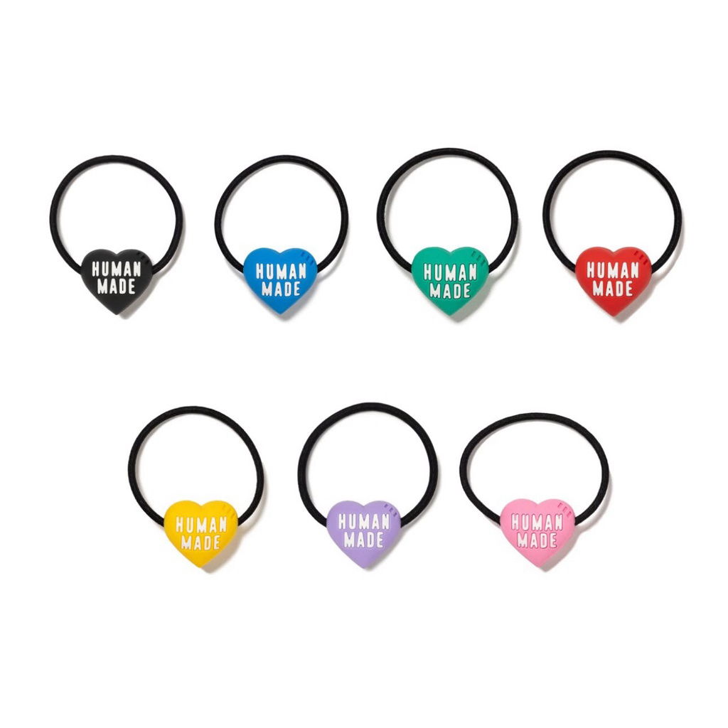 พวงกุญแจ/สร้อย/ต่างหู/ยางมัดผม Human made Heart keychain/ carabiner/ ยางมัดผม ของแท้ คอลใหม่