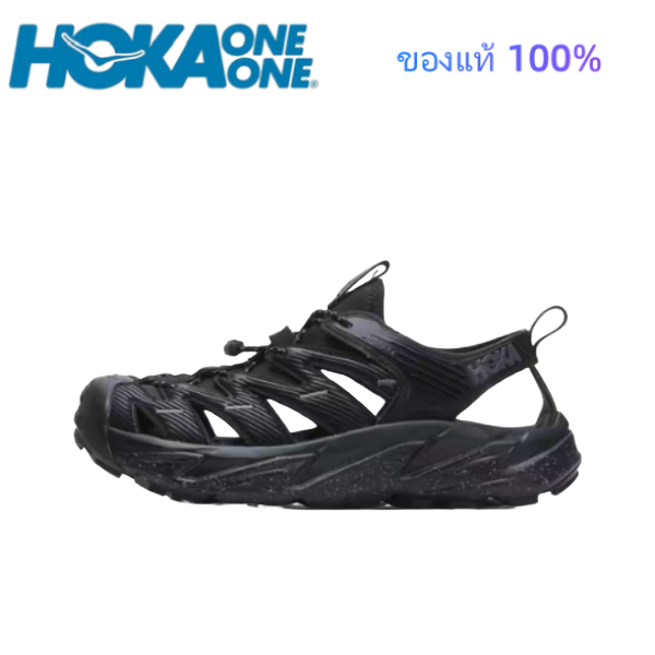 ของแท้ 100% HOKA ONE ONE Hopara 1 OG Black รองเท้าแตะสำหรับผู้ชายและผู้หญิง