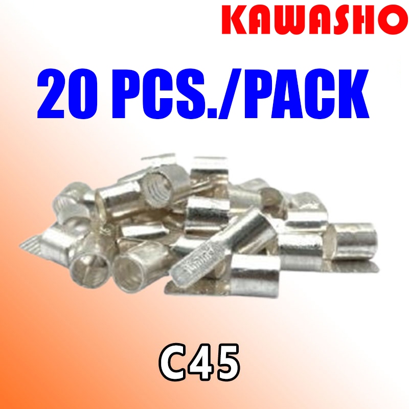 C45-35 , C45-50 , C45-70 หางปลาหัวเสียบเปลือย ″KAWASHO″ (20PCS./PACK) **ขายยกแพ็คๆละ20อันค่ะ**