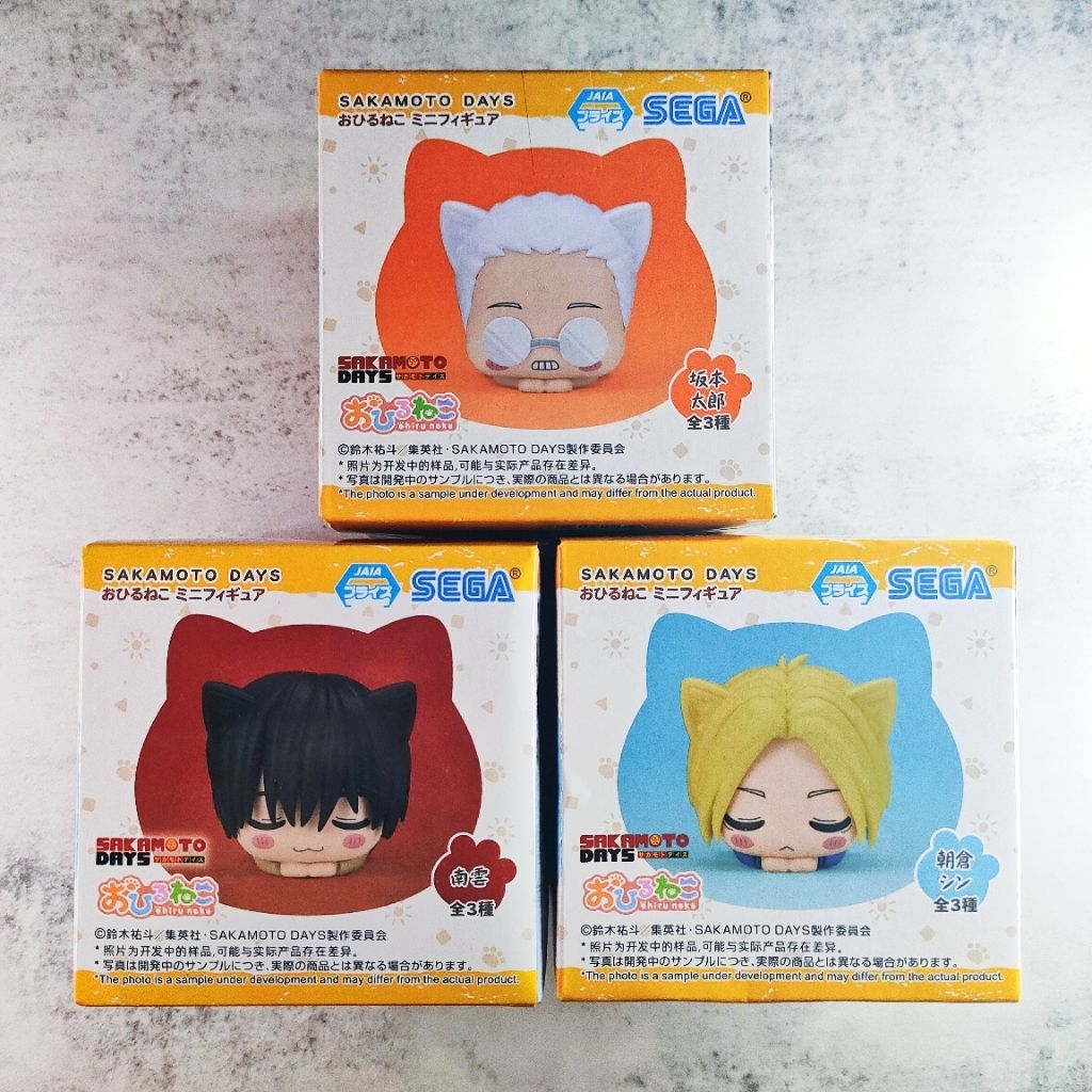 Sakamoto Days - Ohiruneko Mini Figure ชุด Sakamoto , Shin , Nagumo งานมินิฟิกเกอร์แมว โมเดลซาคาโมโต้