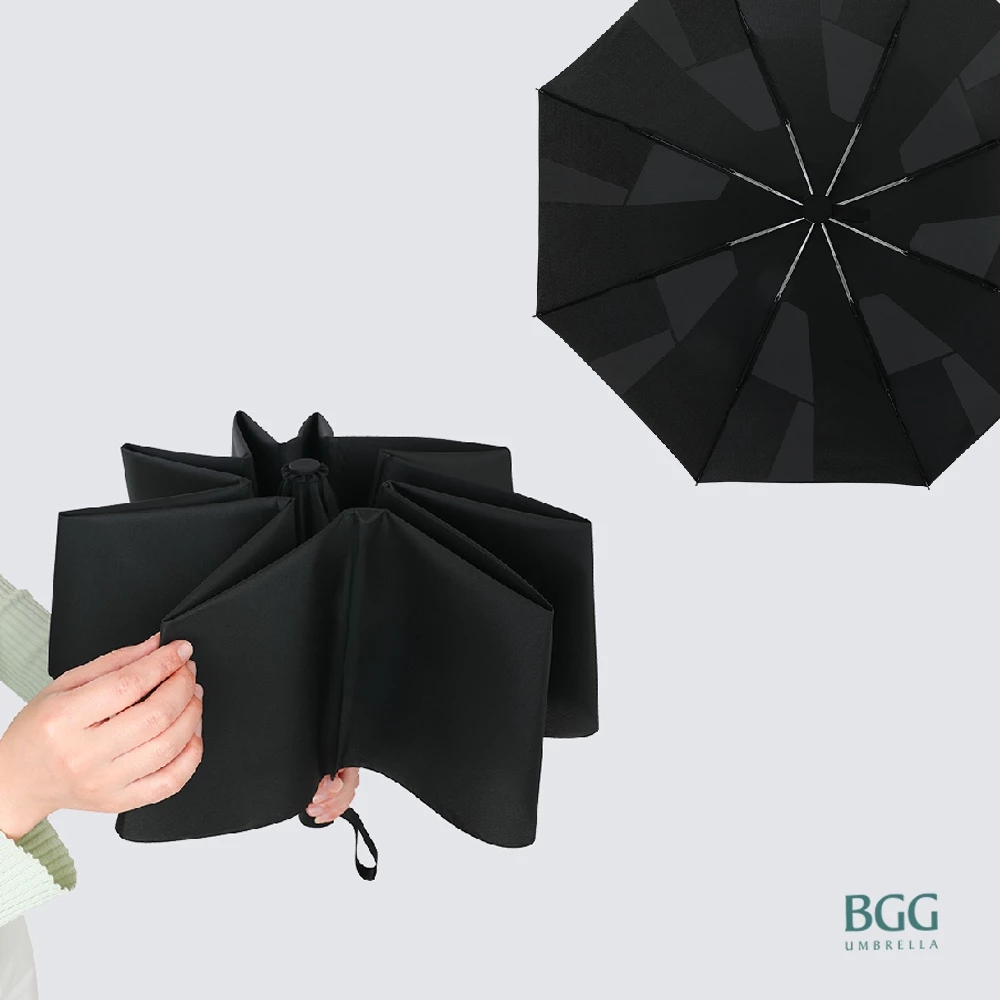 BGG Quick-fold Windproof Fast Dry Auto Umbrella ร่มอัตโนมัติ ต้านลม การเก็บร่มรวดเร็ว (AT0068)