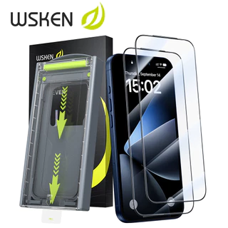 [2Pack] WSKEN for iPhone 17 Pro ฟิล์ม Privacy ฟิล์มกระจก iPhone 17 ProMax ฟิล์มกระจกนิรภัยคลุมทั้งหมด 3D ป้องกันการแตก