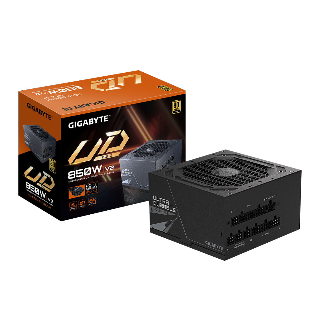 GIGABYTE UD850GM PG5 V2 80+ GOLD POWER SUPPLY MODULAR (GP-UD850GM PG5 V2-EU) ราคา ถูกที่สุด ดีลบีเคเค แกลเลอรีภาพที่ 8