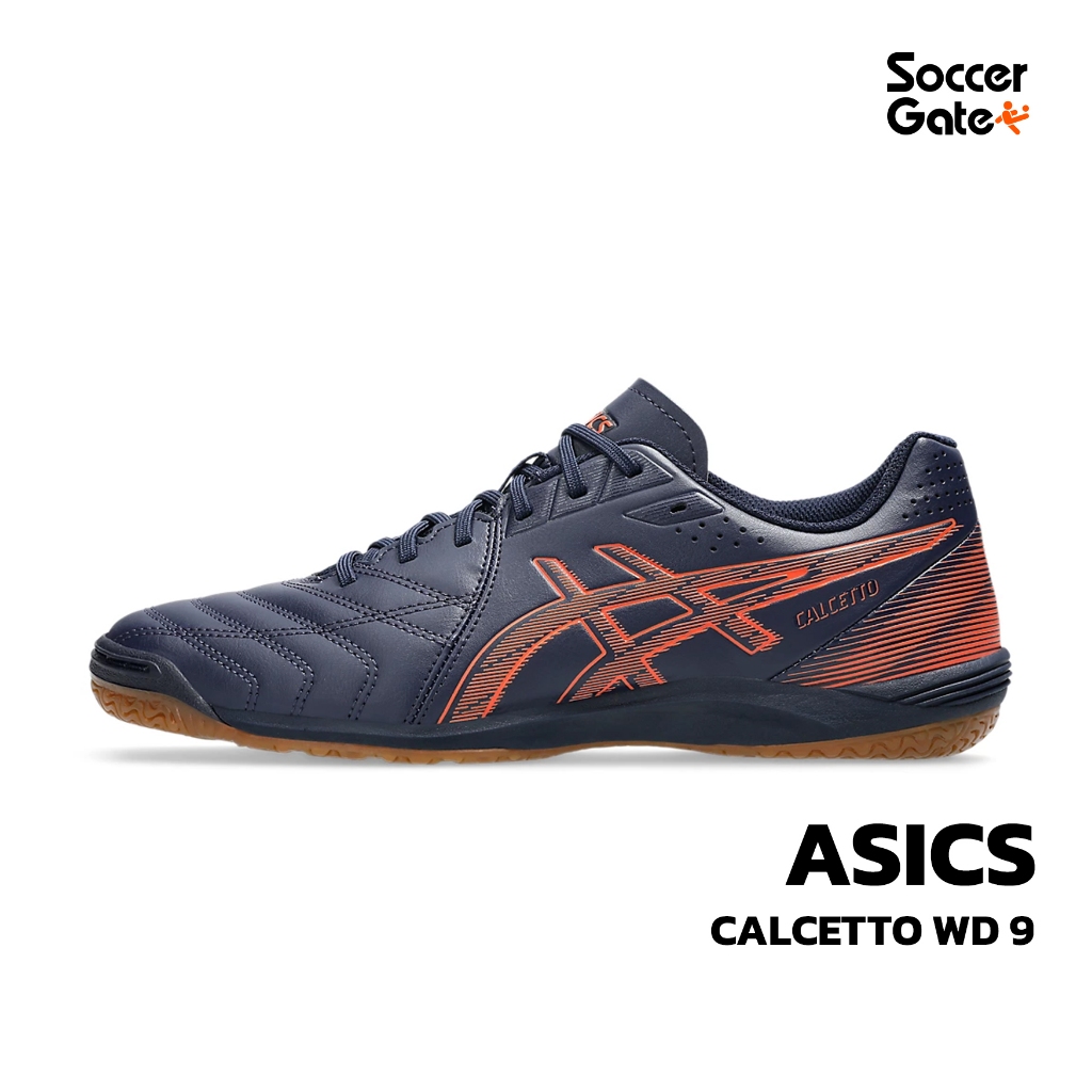 ASICS CALCETTO WD 9 รองเท้าฟุตซอลของแท้ [โค้ด SOCC1000 ลดสูงสุด 1000 เมื่อซื้อครบ 1500]