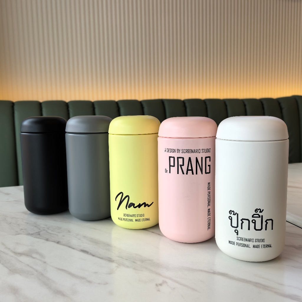 CAPSULE MUG TUMBLER [สกรีนชื่อ/ลาย] แก้วกาแฟ/แก้วน้ำ เก็บอุณหภูมิได้ทั้งร้อนและเย็น