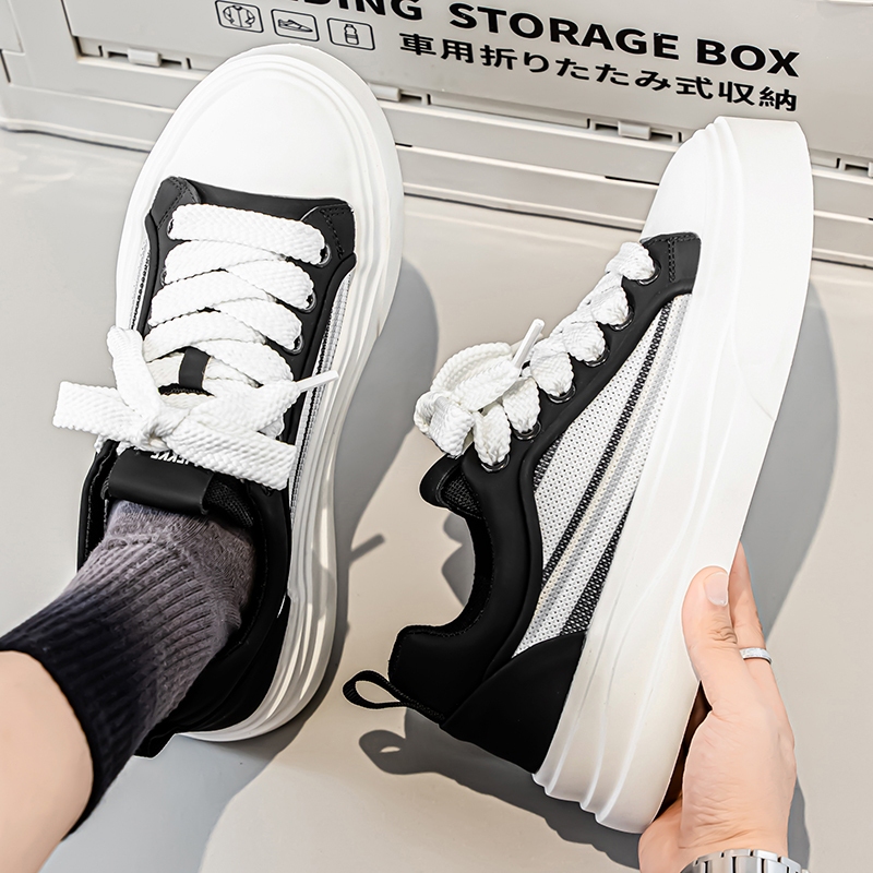 【Venous】2025 รองเท้าแฟชั่นสีดำสำหรับผู้ชาย รองเท้าผู้ชายยางตัดต่ำสำหรับผู้ชาย - รูปที่ 3