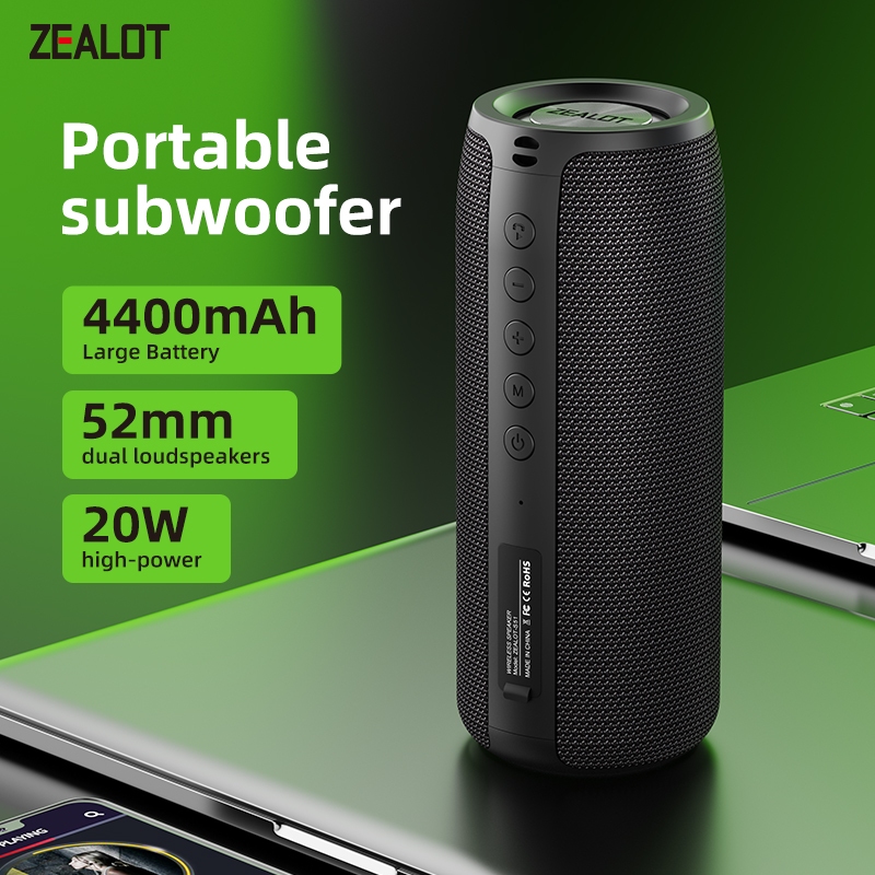 ZEALOT S51 Pro ลำโพงบลูทูธ 20W×2 | แบต 5200mAh | เล่นเพลง 3-3.5 ชม. | Bluetooth 5.2 | Type-C ชาร์จเร