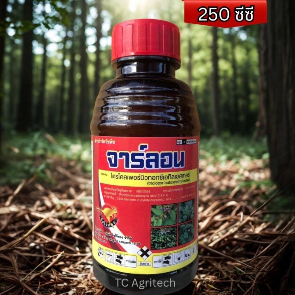 ยาฆ่าตอ จาร์ลอน  250 ซีซี ยาฆ่าตอไม้ ไตรโคลเพอร์ กำจัดกก วัชพืชเถาว์เลื้อย ฆ่าต้นไทร ต้นไผ่