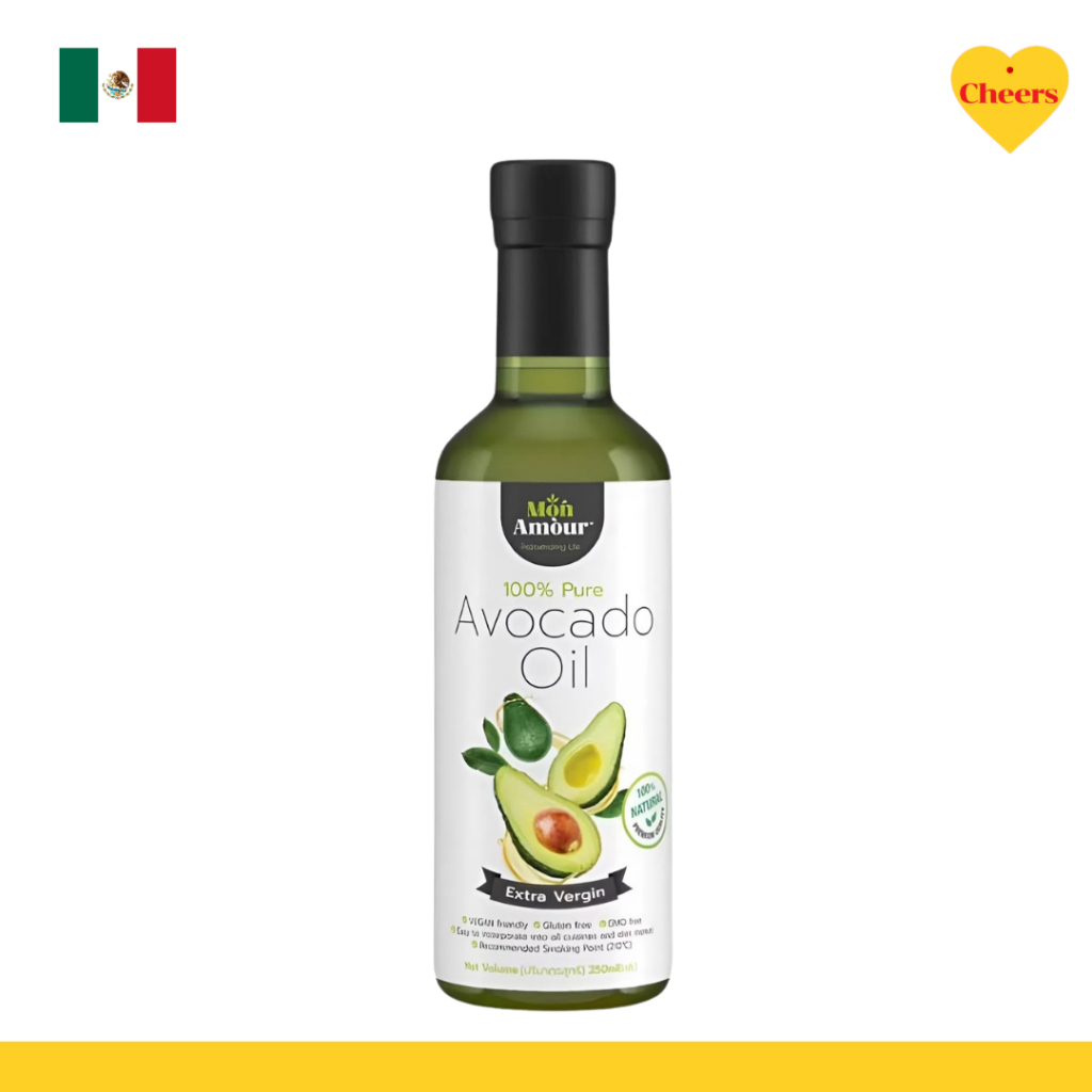 Mon Amour 100% Extra Virgin Avocado Oil l น้ำมัน อะโวคาโด้ เอ๊กซ์ตร้าเวอร์จิ้น 250 ml.