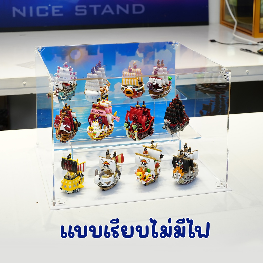 กล่องใส่เรือวันพีช มีไฟ ประตูแม่เหล็ก กันฝุ่น onepiece ship มีให้เลือกหลายแบบ ทำจากอะคริลิค - รูปที่ 4