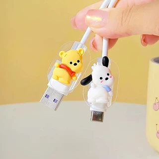 สำหรับ แอนดรอยด์ Type-c/Micro ที่กันสายหัก ลายการ์ตูน cable protector สำหรับ สายชาร์จ Android Type-c/Micro Cable Bite