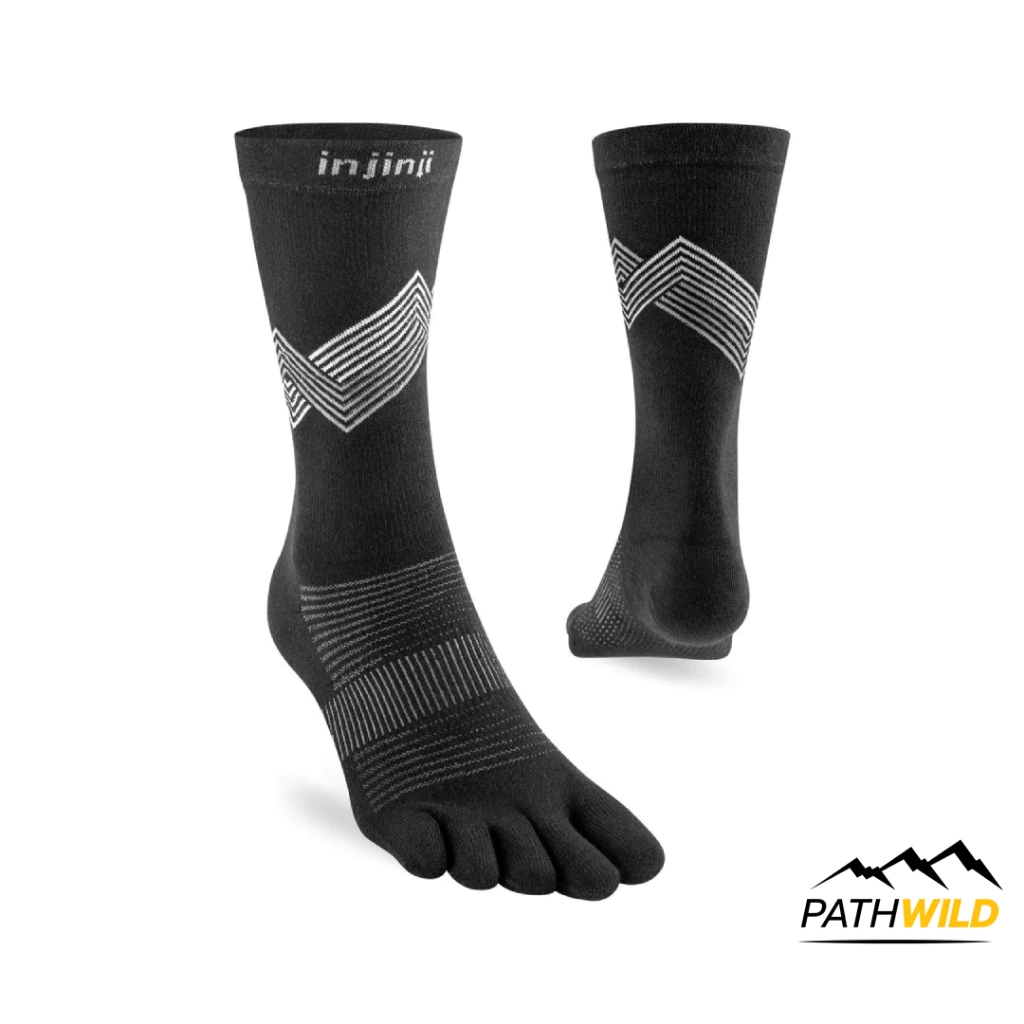 INJINJI RUN LIGHTWEIGHT CREW XTRALIFE ถุงเท้าแยกนิ้ว เหมาะกับการวิ่งที่ยาวนาน ช่วยลดการเสียดสีระหว่างนิ้วเท้า