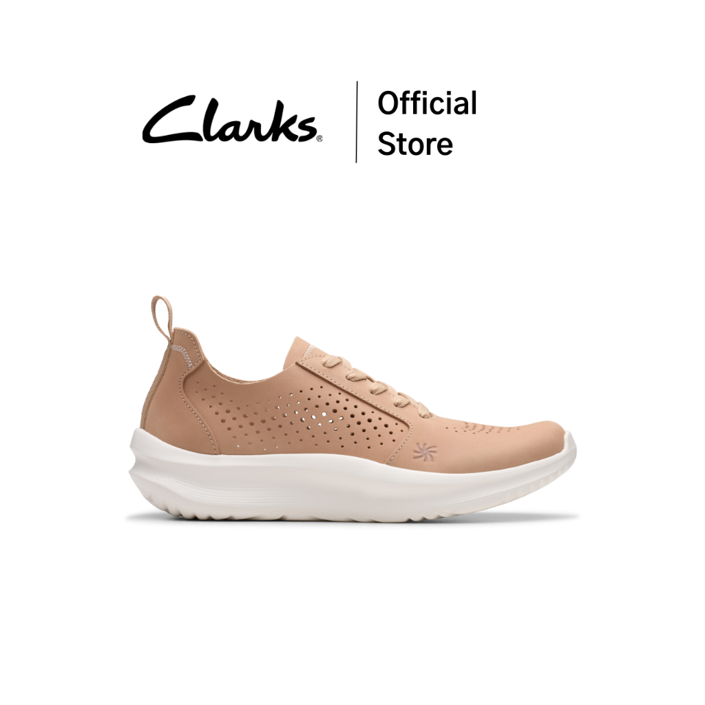 Clarks รุ่น SOLEVANA STYLE สี SAND รองเท้า SNEAKER หนัง NUBUCK คุณภาพดี รองเท้าใส่เที่ยว รองเท้าไซส์เล็ก