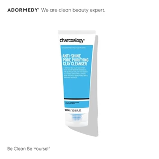 ชาร์โคโลจีโคลนล้างหน้าถ่านไม้ไผ่ คุมมัน ลดสิว Charcoalogy Anti-Shine Pore Purifying Clay Cleanser