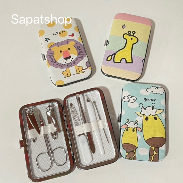 (พร้อมส่งจากไทย) กรรไกรตัดเล็บพร้อมตลับ ได้ 7 ชิ้น และ 12 ชิ้น ที่ตัดแต่งเล็บ ของชำร่วย - รูปที่ 3