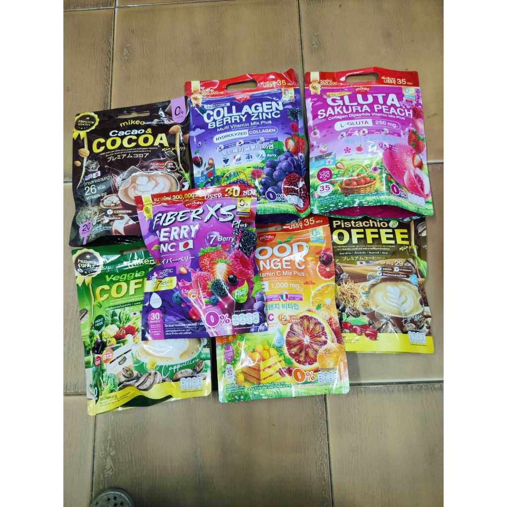 น้ำชง มิเกว MIKEO Fiber  มิเกล  1ห่อ มี 30 ซอง