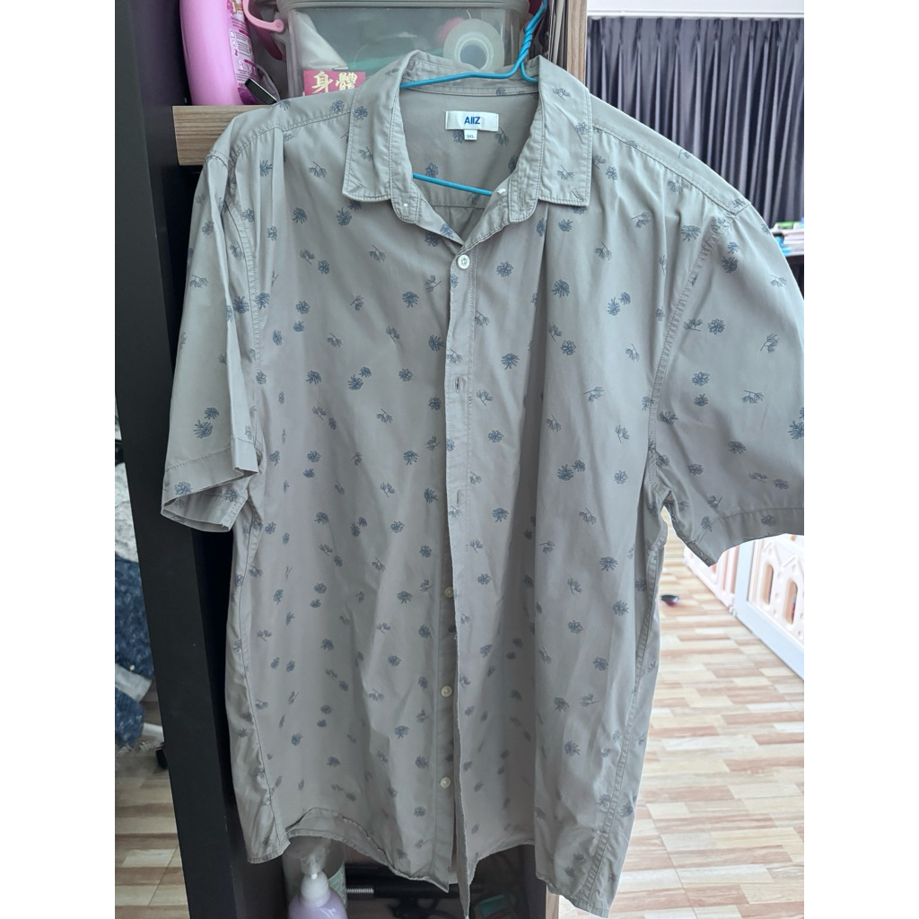 เสื้อเชิ้ตผู้ชายมือสอง แบรนด์ AllZ ไซต์ 3xl สีสด