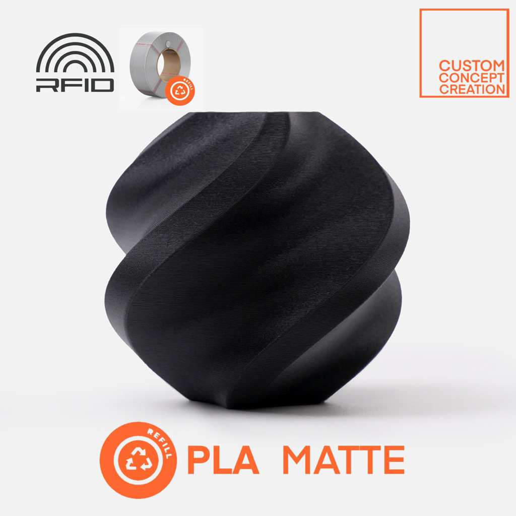 ของแท้ (วันผลิตใหม่) Bambulab PLA MATTE (refill) เส้น filament พลาสติก PLA แบบด้านสำหรับเครื่องพิมพ์