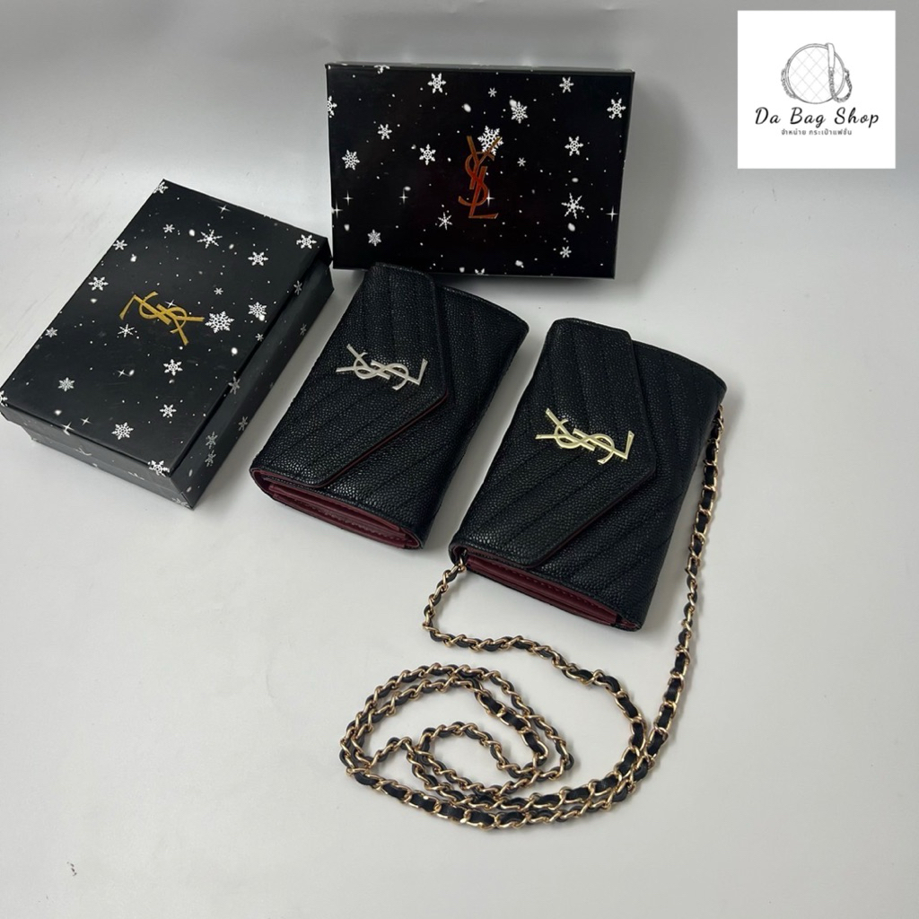 กระเป๋าสะพายข้าง ใบสั้น5“ใบกลางขนาด 6 นิ้ว รุ่นหน้าจดหมายมีช่องใส่บัตร มีช่องซิปใช้งานมีสามช่องใช้งานง่ายสวยพร้อมกล่อง