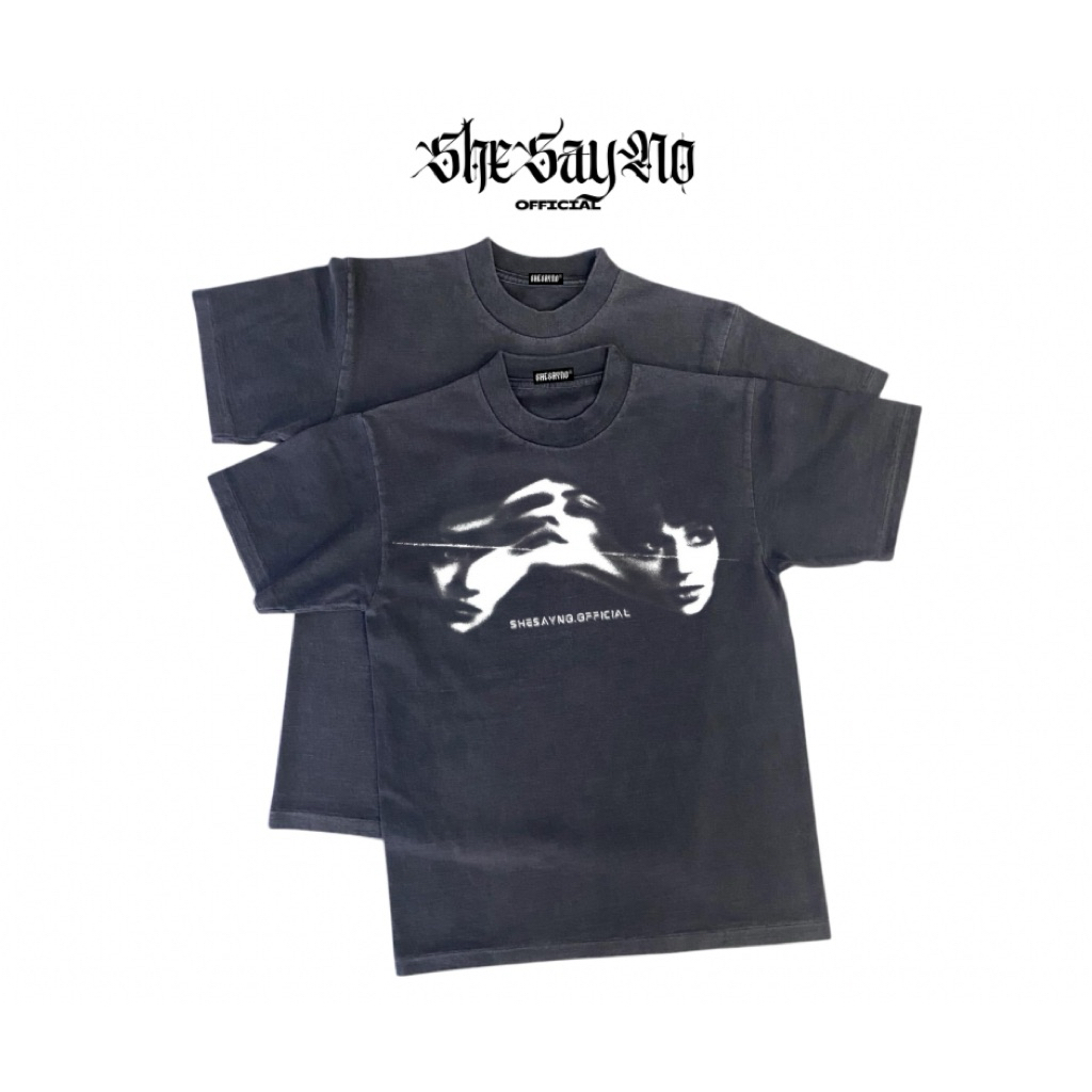 [ส่งด่วน 24 ชม.] SHESAYNO® | เสื้อยืด M116 รุ่น Halftone face | OVERSIZE T-SHIRT | สกรีน DTG