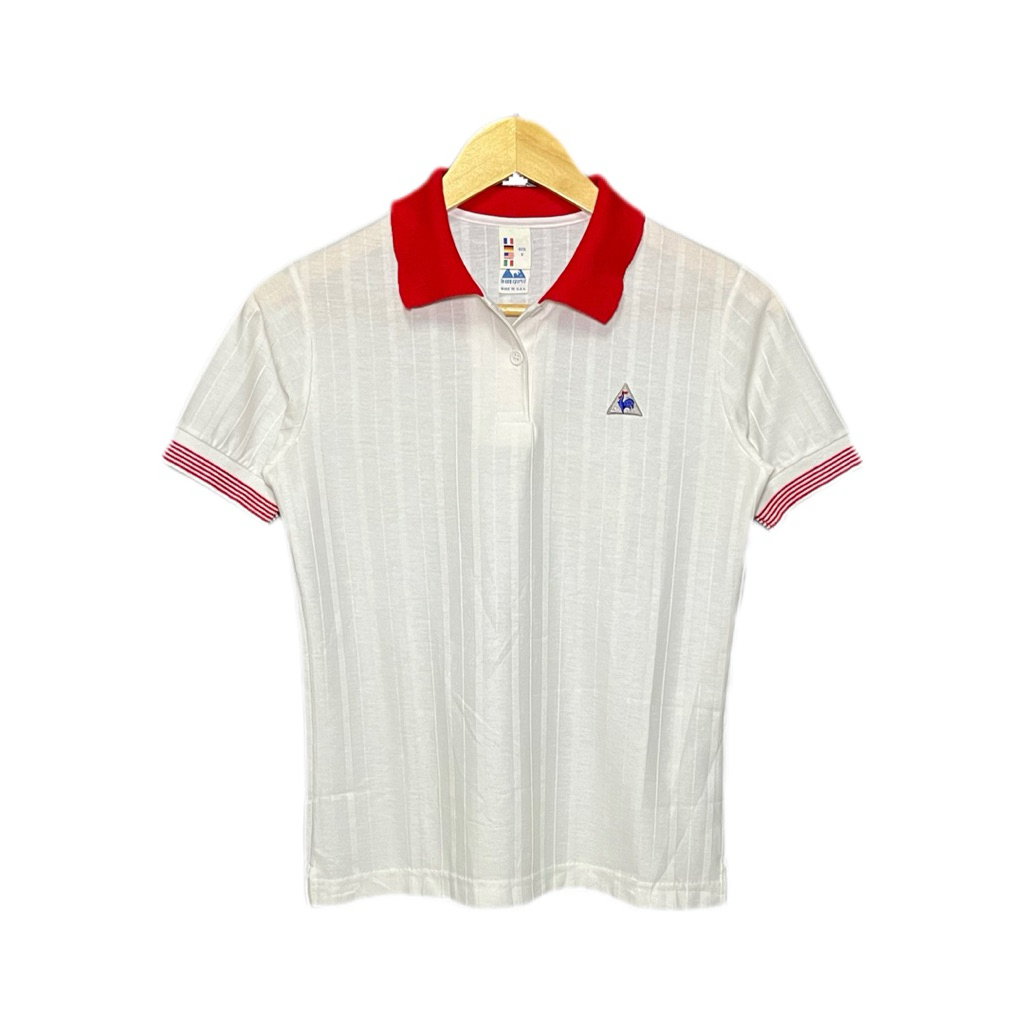 เสื้อคอปก le coq sportif 80s มือสอง