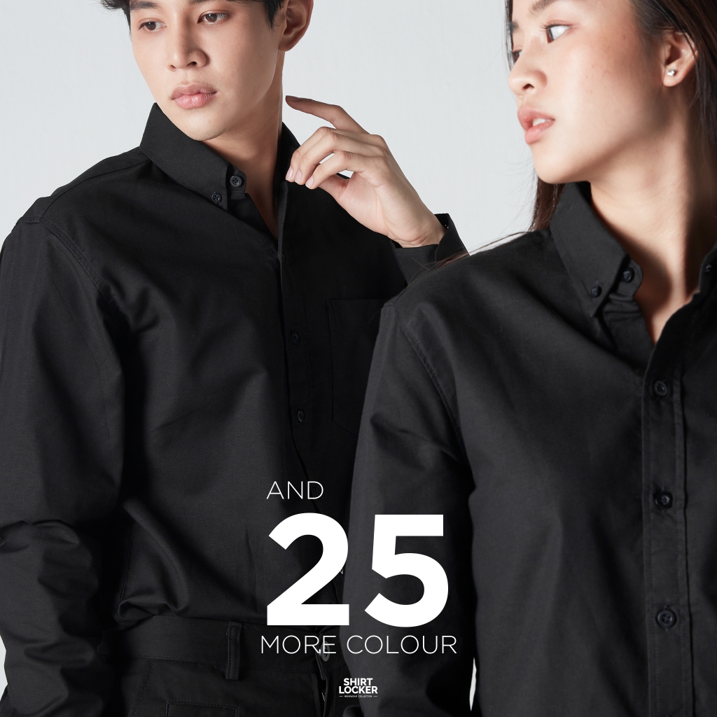 เสื้อเชิ้ตแขนยาว คอปก ทรงสลิมฟิต พร้อมส่ง ตรงปก by SHIRT LOCKER