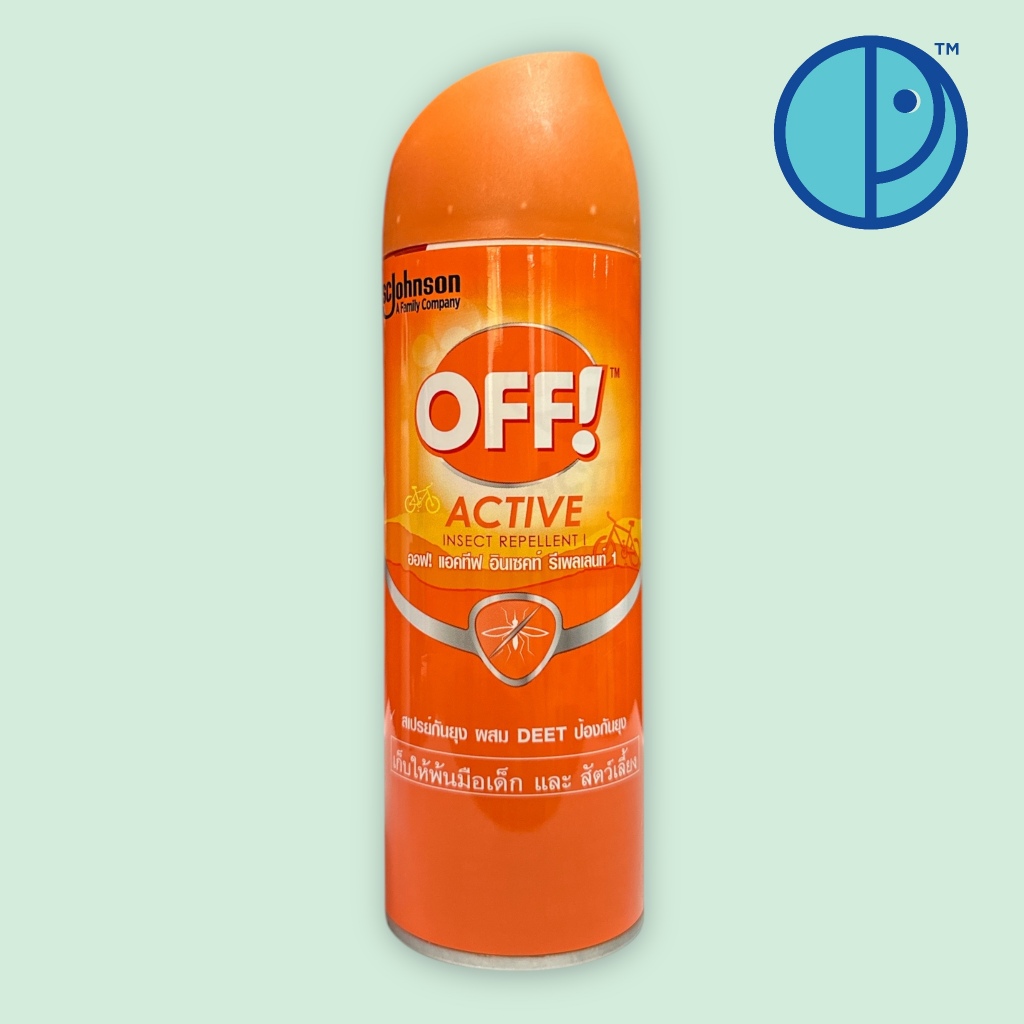 OFF!  ACTIVE Insect Repellent 1 ออฟ! แอคทีฟ อินเชคท์ รีเพลเลนท์ 1 สเปรย์กันยุง (ขนาด 170 กรัม)