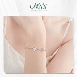 MYY สร้อยข้อมือโคลเวอร์สี่แฉกสามารถนำความโชคดีมาสู่ทุกทิศทุกทาง สื่อถึงโชคลาภ เสน่ห์ และแรงดึงดูด