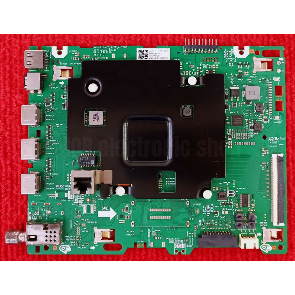 เมนบอร์ดทีวี SAMSUNG รุ่น UA43AU7700KXXT พาสบอร์ด BN9653075K / BN9654206N เวอร์ชั่น CF01