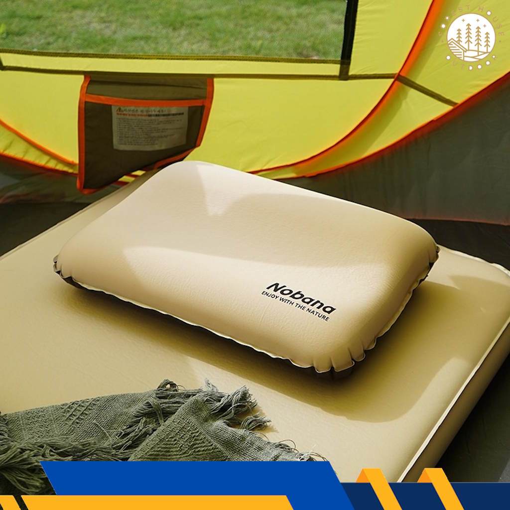 Nobana หมอนพองลมอัตโนมัติไม่ต้องเป่า Self inflate pillow