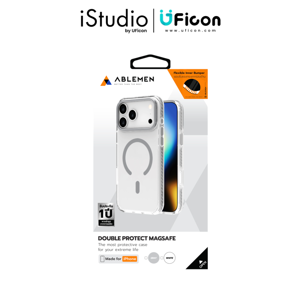เคส - Ablemen Case Double Protect Magsafe Apple iPhone 17 Pro,17 Pro Max [iStudio by UFicon]