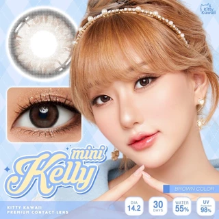 Mini Kelly Brown / Gray [-50ถึง-1000] By Kittykawaii คอนแทคเลนส์