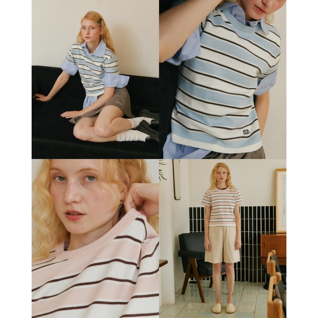 Before Sunset - Pipè Knitted Tee | เสื้อทอทรงพอดีตัว ผ้านุ่ม