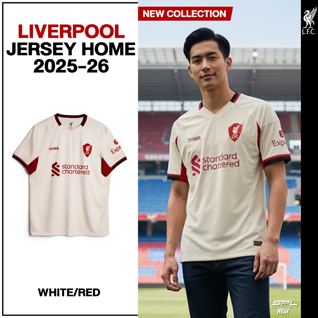 Liverpool Football Club ลิเวอร์พูล เสื้อเชียร์ ชุดเยือน Supporter Jersey Away 2025/26 A25SP05 (1190)