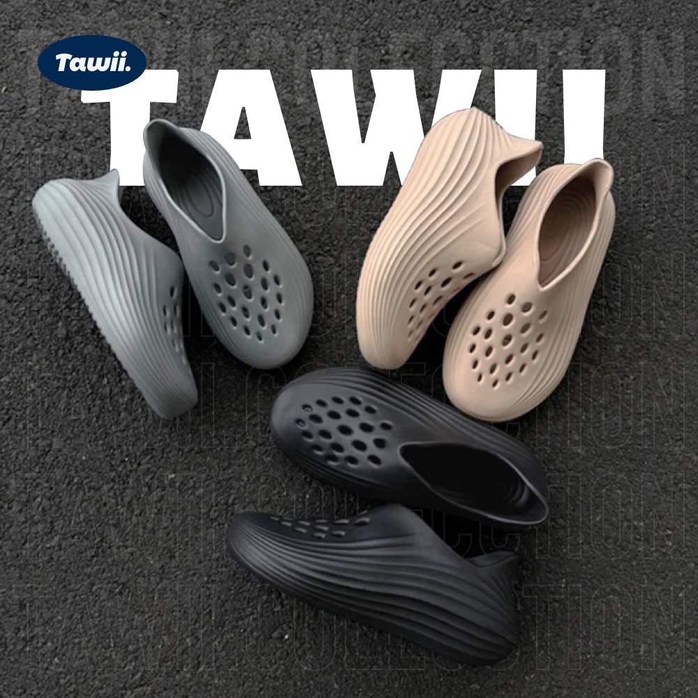 Tawii. รองเท้าแตะ รองเท้ายาง พื้นนุ่ม รองเท้าแตะผู้ชาย เบา นุ่ม รองเท้าแตะกีฬาเอาท์ดอร์ รองเท้า EVA 