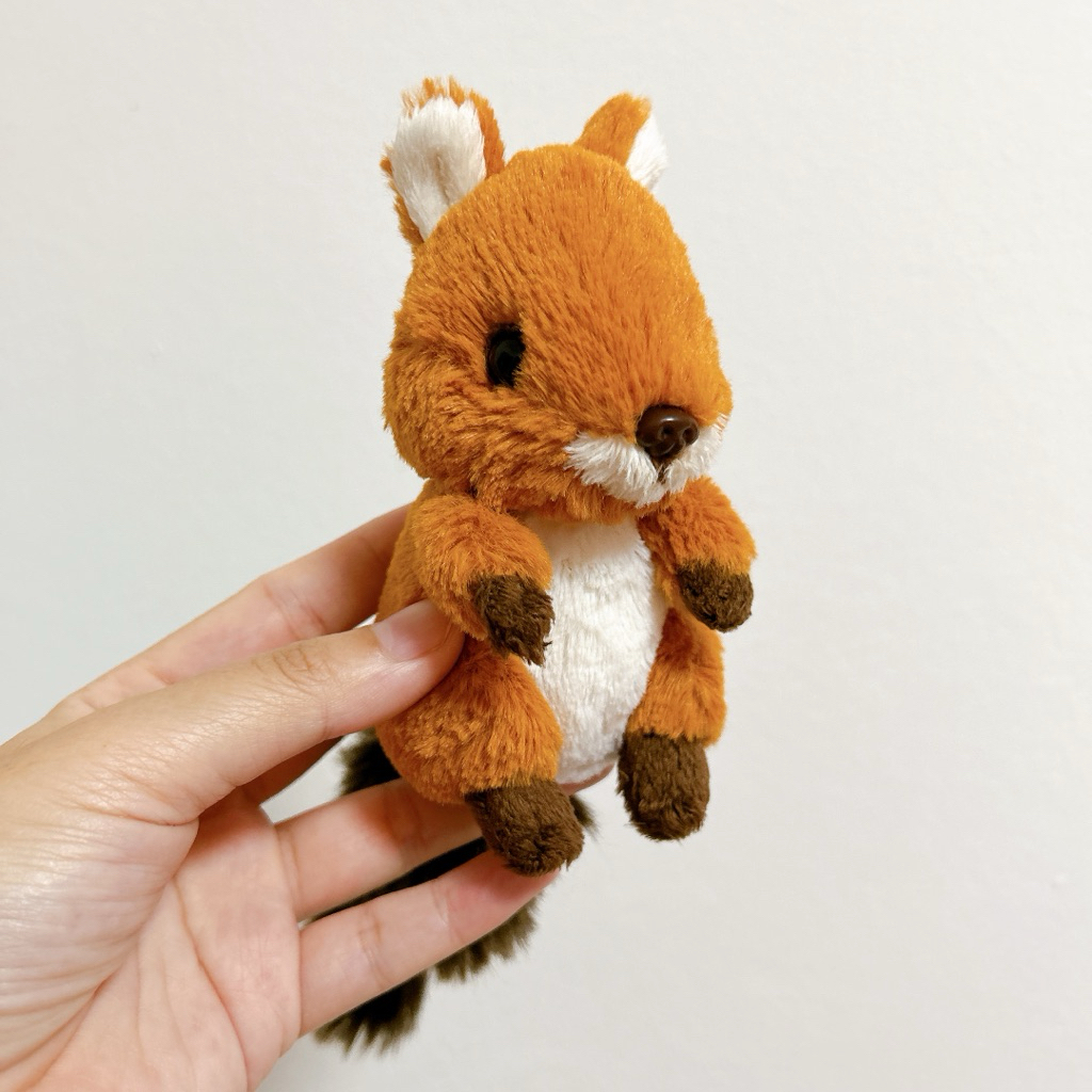 ตุ๊กตากระรอก Sunlemon Squirrel Animal Plush 5" Stuffed Toy Doll Japan *No label