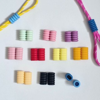 ซิลิโคนเก็บปลายเชือก ซิลิโคนล็อคเชือก สำหรับงานdiy แพค 2ชิ้น